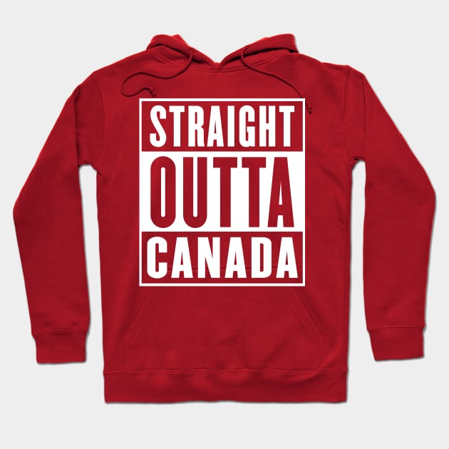 Straight Outta Canada - Parody Design Hoodie by DankFutura